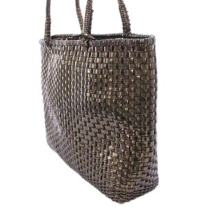 ANTEPRIMA イントレッチオ スモール ハンドバッグ ロゴ ポーチ付き グレー 黒 ブラック /BB