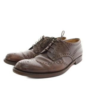 ドレスシューズ プレミアムライン ウイングチップ レザー レースアップ 36 茶 ブラウン 05102