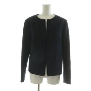 Paul Stuart スーツ セットアップ ひざ丈スカート ノーカラージャケット タイト 6 ネイビー K1E18-259-28