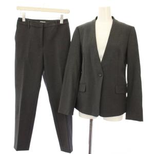 スーツ ウォームリザーブカラーレスジャケット ノーカラー ウォームリザーブスティックパンツ スラックス
