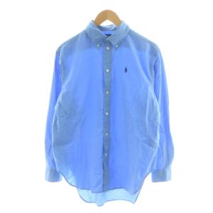 ボタンダウンシャツ 長袖 ポニー 刺繍 SP ライトブルー /NQ