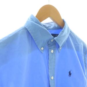 Polo by Ralph Lauren ボタンダウンシャツ 長袖 ポニー 刺繍 SP ライトブルー /NQ