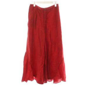オーロラパンツ ワイドパンツ リネン 麻 1 赤 レッド K1604LP138 /AN33
