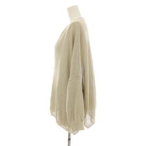 Spick&Span 24SS ペーパーヤーンカーディガン ニット 長袖 Vネック ベージュ 24080200539020 /KU