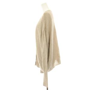 IENA 22SS テープヤーン2WAY Vネックカーディガン 麻 リネン混 長袖 ロングスリーブ ベージュ 22080900707010