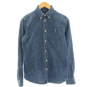 デニムシャツ ボタンダウンシャツ 長袖 スモールポニー M インディゴ 211639063001 /HN