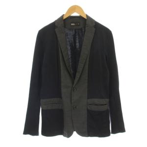 テーラードジャケット ブレザー 切替 ウール グレー 2 紺 ネイビー グレー 17SCM-J10202