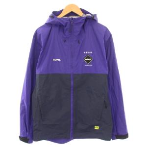 RAIN JACKET レインジャケット ナイロン アウター ジップアップ フード ロゴ プリント M