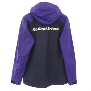 F.C.Real Bristol RAIN JACKET レインジャケット ナイロン アウター ジップアップ フード ロゴ プリント M