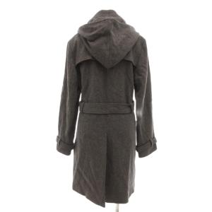 A.P.C. 美品 コート ウール フード ベルト付き M グレー /UO