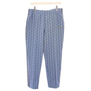 サイドテーピングモノグラムジャカードトラックパンツ イージー スラックス ウエストゴム ストレッチ 総柄