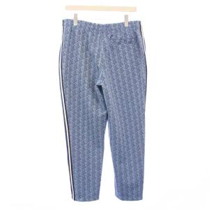 LACOSTE サイドテーピングモノグラムジャカードトラックパンツ イージー スラックス ウエストゴム ストレッチ 総柄