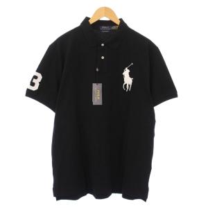 CUSTOM SLIM FIT ビッグポニーナンバリングポロシャツ 半袖 レギュラーカラー ハーフボタン