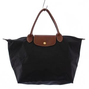 ル プリアージュ M トートバッグ ハンドバッグ ナイロン レザー 黒 L1623089001 /BM