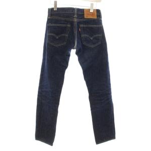 Levi's WHITE OAK 511 リジット スリム デニムパンツ USED加工 27 インディゴ