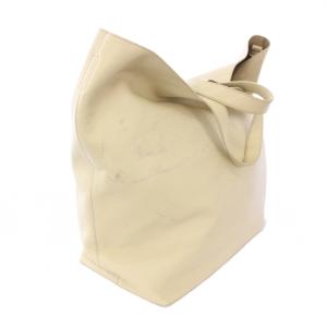 JIL SANDER トートバッグ レザー A4 アイボリー /TK