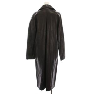 Max Mara レザーコート 40 ブラック