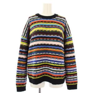 バブル プルオーバー ニット セーター 長袖 ボーダー XL マルチカラー KRPSNA0908 /TK