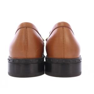 TOD'S レザーモカシンローファー 38.5 ブラウン