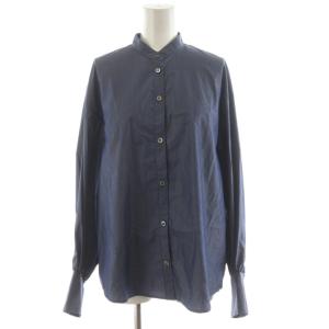 big puff sleeve shirt シャツ ブラウス 長袖 F 紺 ネイビー 0123101023