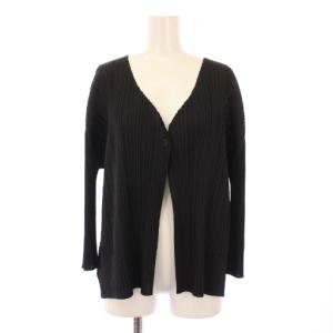 イッセイミヤケ カーディガン 4 ブラック