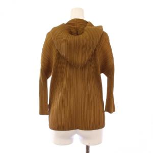 PLEATS PLEASE ISSEY MIYAKE イッセイミヤケ ジップアップパーカー 4 キャメル