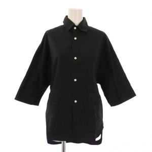 23SS J.BRADLEY SHIRT Jブラッドリーシャツ 半袖 レギュラーカラー 無地 XS 黒