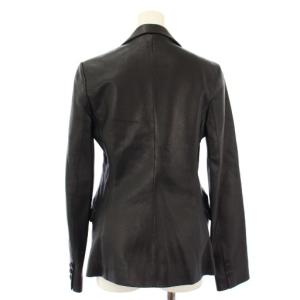 Theory CALINA JASPER-G テーラードジャケット 羊革 ラムレザー 2 黒 334911 /TK