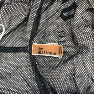 John Galliano マウンテンパーカー 新聞紙プリント I46 ホワイト ブラック