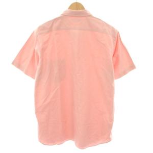 BURBERRY LONDON シャツ ボタンダウン 半袖 ロゴ刺繍 LL ピンク A1M60-300-85 /YT