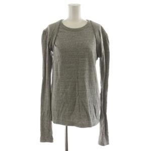 raffy layered tee 2点セット カットソー ノースリーブ ボレロ レイヤード M グレー