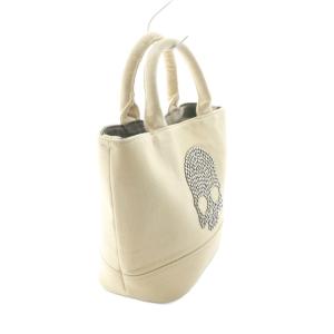 HYDROGEN トートバッグ ミニ スタッズ スカル 迷彩 カモフラ ベージュ /NQ