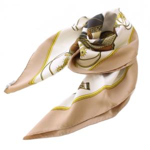 カレ90 Les Voitures A Transformation スカーフ シルク ベージュ