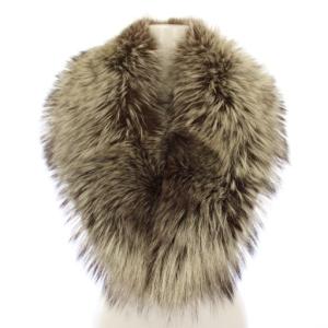 シゼンヌ Cizenne ティペット ストール ファー 茶 /TK