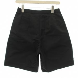 MUSE de Deuxieme Classe 22SS taffeta half ハーフパンツ ジップフライ タック 36 黒 ブラック 22030500410110