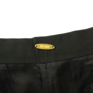 MUSE de Deuxieme Classe 22SS taffeta half ハーフパンツ ジップフライ タック 36 黒 ブラック 22030500410110