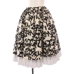 21AW チュールスカート XS ホワイト ブラック GH-S016