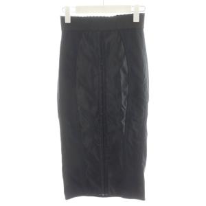 タイトスカート ひざ丈 フック 38 黒 ブラック F4K33T G9752 /AN36