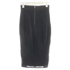 DOLCE&GABBANA タイトスカート ひざ丈 フック 38 黒 ブラック F4K33T G9752 /AN36