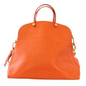 FURLA ハンドバッグ ショルダーバッグ 2WAY レザー オレンジ /BM