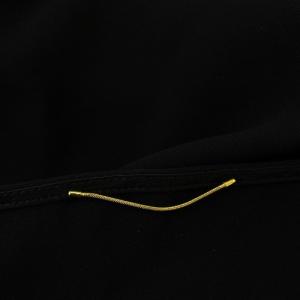 Deuxieme Classe シャツ ブラウス F 黒 ブラック ボートネック 七分袖 16-051-500-9021 /G