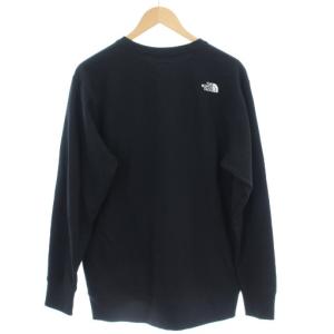 THE NORTH FACE TNF Logo Crew スウェット トレーナー 長袖 L 黒 NT62302Z /TK