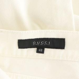GUCCI デニムパンツ ジーンズ ジーパン Gパン 48 白 ホワイト /AN38