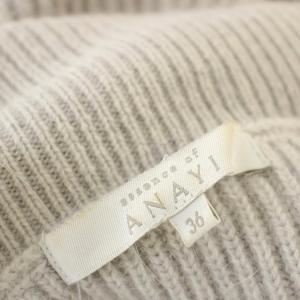 ANAYI タートルネック ニット 111722-16-040-54-360 アンゴラ混 フォックスファー セーター