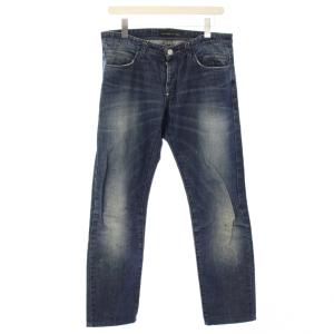 デニム パンツ ジーンズ ストレート ボタンフライ W32 ブルー /TK