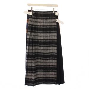 ラップスカート プリーツ チェック