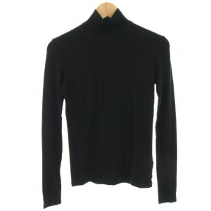 ニット カットソー 長袖 ハイネック F 黒 ブラック S-CS-10 /HN