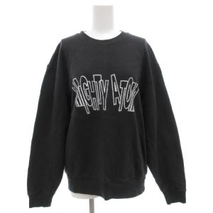 鉄腕アトム 別注 プリントスウェット トレーナー 長袖 クルーネック 裏毛 M 黒 ブラック 24070464900030