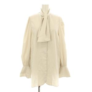 23SS ＆NAVY タイプライター ボウタイブラウス シャツ 長袖 2WAY ベージュ 23051900973110