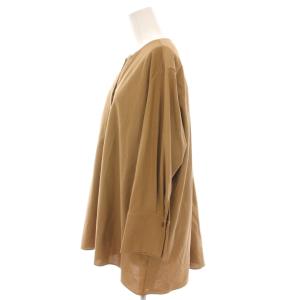 自由区 22AW ツイストプレインジャージー プルオーバー カットソー 長袖 44 ベージュ KKWRNA0233